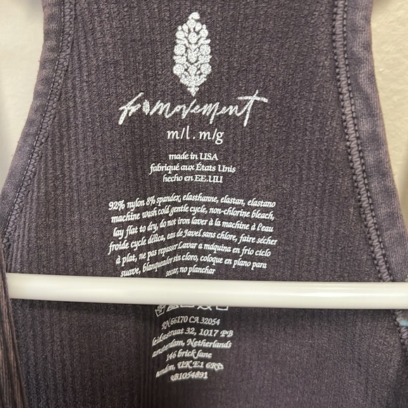 Free People Charcoal tank Woman’s XS/S NEW - Picture 4 of 5